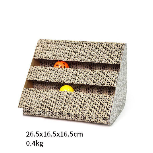 HKM-4156989 Cat Scratcher for Cats of All Ages - Durable Corrugated Paper, Multiple Colors Available