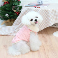 HKM-4157373 Cozy Cotton-Padded Jacket for Pets in Pink, Dark Green, and Beige