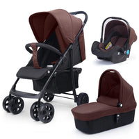 HKM-415763 3 in 1 Foldable Baby Stroller with Removable Car Seat and Baby Pushchair Carriage