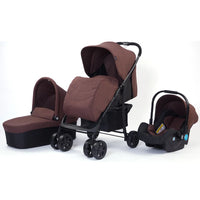 HKM-415763 3 in 1 Foldable Baby Stroller with Removable Car Seat and Baby Pushchair Carriage