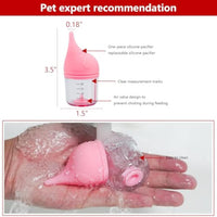 HKM-4158269 Soft Silicone Pet Nursing Bottle for Kittens and Puppies - Anti-Choking Design, Accurate Measurement Marks, Multiple Sizes