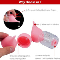 HKM-4158269 Soft Silicone Pet Nursing Bottle for Kittens and Puppies - Anti-Choking Design, Accurate Measurement Marks, Multiple Sizes
