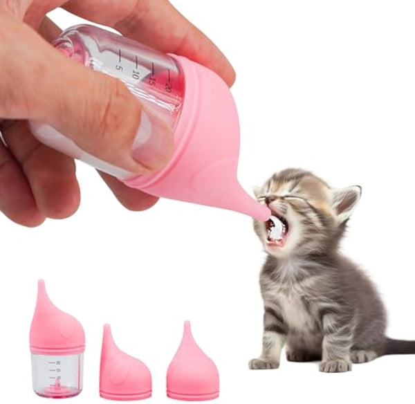 HKM-4158269 Soft Silicone Pet Nursing Bottle for Kittens and Puppies - Anti-Choking Design, Accurate Measurement Marks, Multiple Sizes