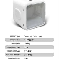 HKM-415827 Automatic Pet Drying Chamber for Dogs and Cats - Eco-Friendly ABS Material Hair Dryer