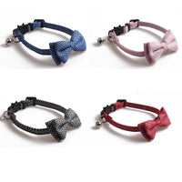 HKM-4158781 Shiny Bow Tie Cat Collar - Stylish Casual Accessory for All Seasons