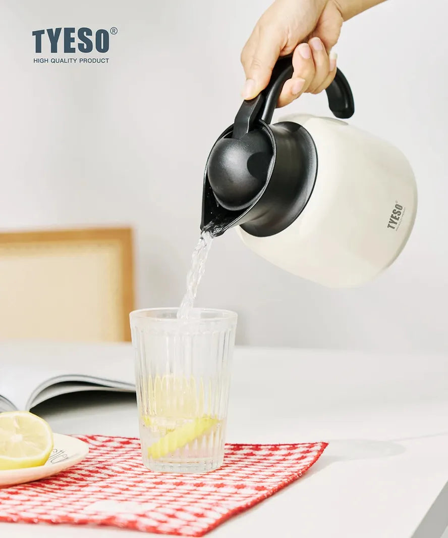 HKM-416339 Stainless Steel Vacuum Insulated Tea Kettle with Lid and Tea Infuser - Multiple Capacities and Colours Available