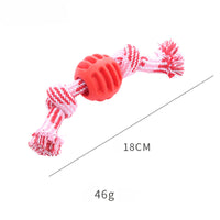HKM-4164029 Durable Dog Chew Toy with Rope for Teeth Cleaning and Oral Health Protection - Blue