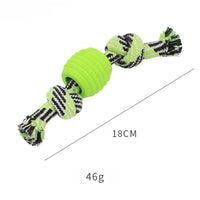 HKM-4164029 Durable Dog Chew Toy with Rope for Teeth Cleaning and Oral Health Protection - Blue