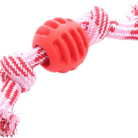 HKM-4164029 Durable Dog Chew Toy with Rope for Teeth Cleaning and Oral Health Protection - Blue