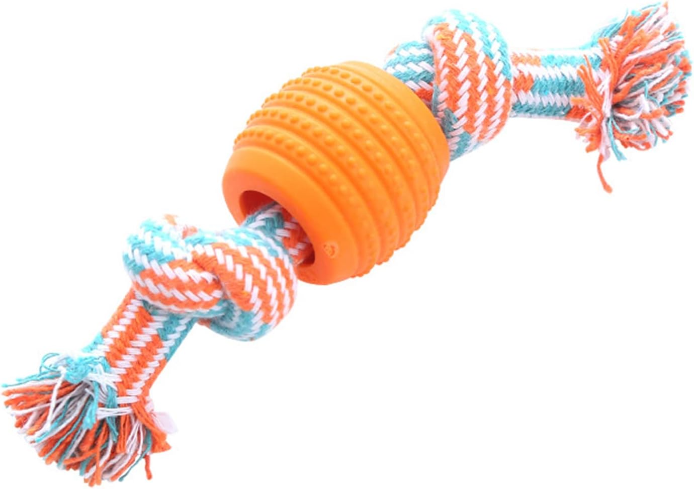 HKM-4164029 Durable Dog Chew Toy with Rope for Teeth Cleaning and Oral Health Protection - Blue