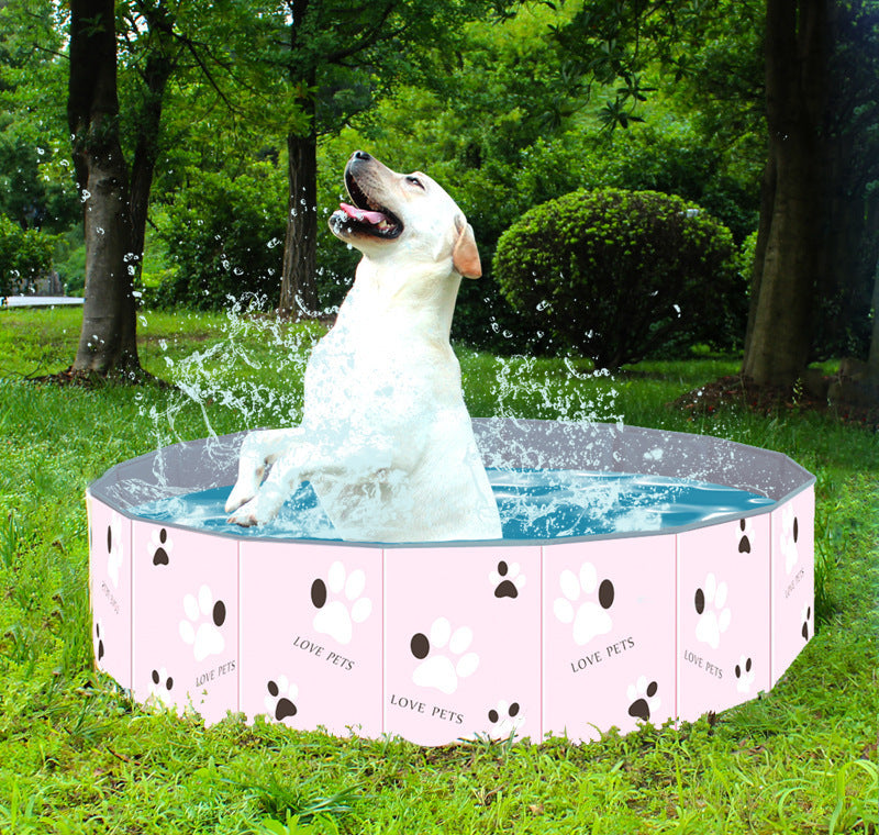 HKM-4164413 Portable Foldable Dog Swimming Pool and Bathtub for Indoor & Outdoor Use