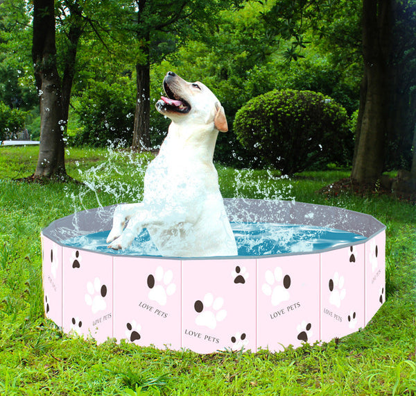 HKM-4164413 Portable Foldable Dog Swimming Pool and Bathtub for Indoor & Outdoor Use