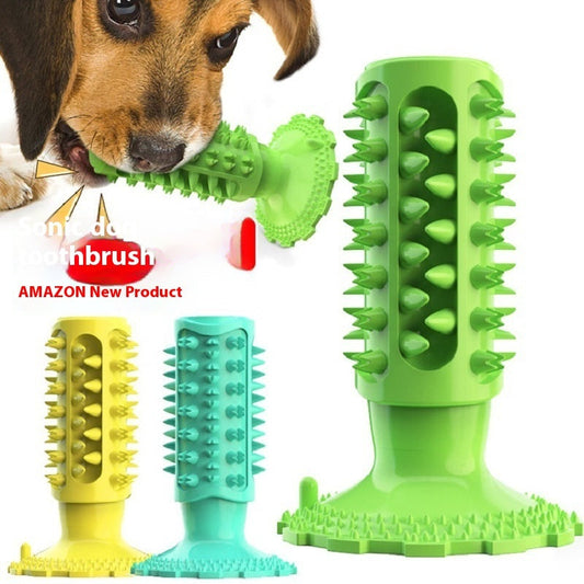 HKM-4165181 Durable Dog Molar Chew Toy - TPR Silicone Corn Dog Shape for Teeth Cleaning