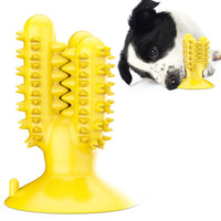 HKM-4165181 Durable Dog Molar Chew Toy - TPR Silicone Corn Dog Shape for Teeth Cleaning