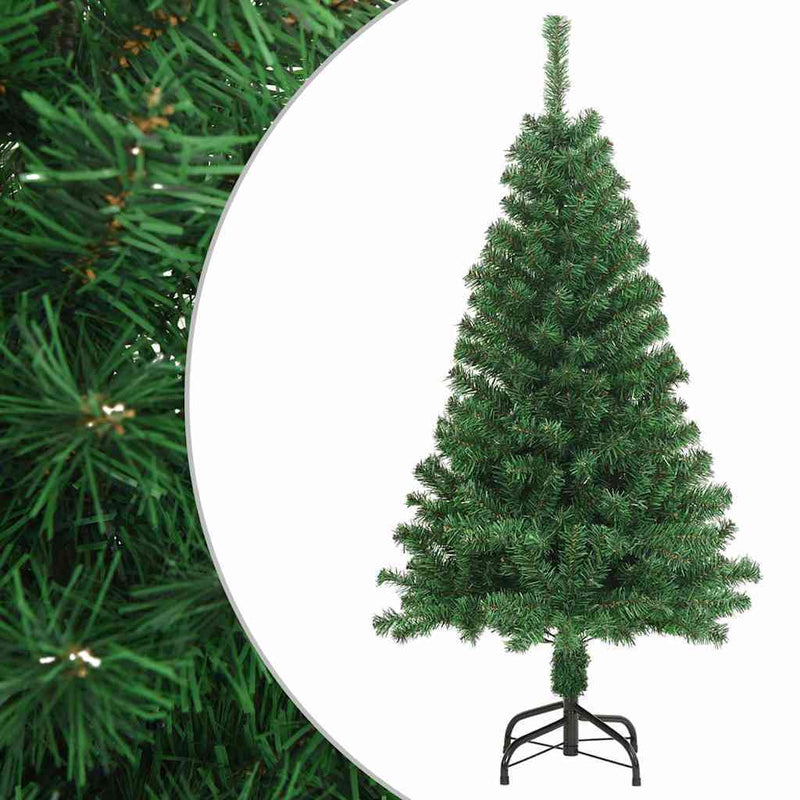HKM-416531 Realistic PVC Artificial Christmas Tree with Thick Branches, 150 cm Height and Metal Stand