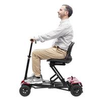 HKM-416595 4-Wheel Folding Electric Mobility Scooter for Seniors with Adjustable Settings and Long Range