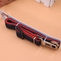 HKM-4166333 Retractable Pet Seat Belt for Cars - Nylon Safety Leash in Blue, Black, or Red (45-66CM)