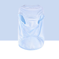 HKM-4166717 Cool Summer Cotton Vest for Small to Large Dogs in Blue, Pink, and Floral Options