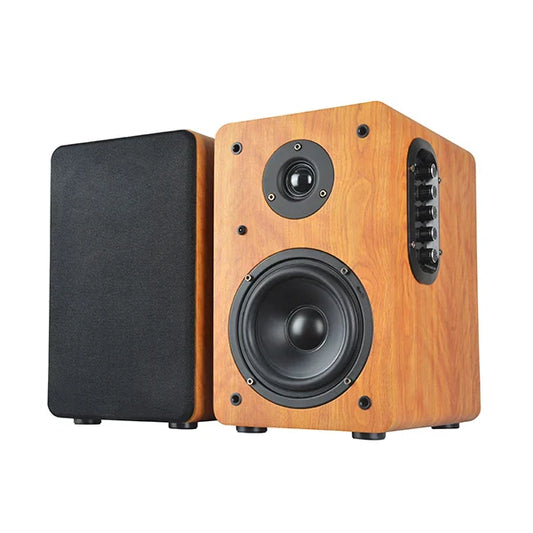 HKM-416723 Wooden Hi-Fi Bookshelf Speaker with Bluetooth, USB & SD Card Slot, 100W Power Amplifier and Remote Control