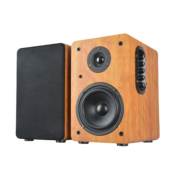 HKM-416723 Wooden Hi-Fi Bookshelf Speaker with Bluetooth, USB & SD Card Slot, 100W Power Amplifier and Remote Control