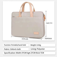 HKM-416787 Custom Logo Unisex Shockproof Polyester Briefcase for Laptops and Computers