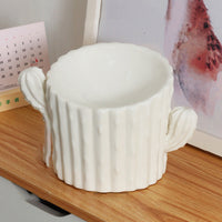 HKM-4168509 Ceramic Cat and Dog Food Bowl Set in Various Cactus Designs