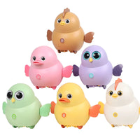 HKM-416979 Electric Interactive Walking Chick Toy with Sound and Light for Ages 2-4