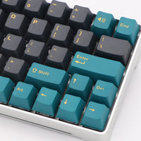 HKM-417043 Mars Green Two-Color PBT Mechanical Keyboard Keycap Set - 126 Keys for Various Configurations