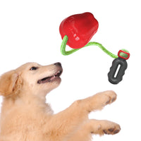 HKM-4170941 Apple Shaped Molar Dog Toy - Squeaky & Outdoor Versions in Green and Red