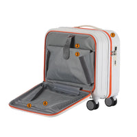 HKM-417107 Versatile 18-Inch Cabin Trolley Case with USB Charging Port and Built-In Cup Holder
