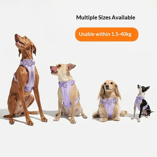 HKM-4171581 Breathable Comfort Dog Harness Vest - Multiple Colors in Space-layer Cotton