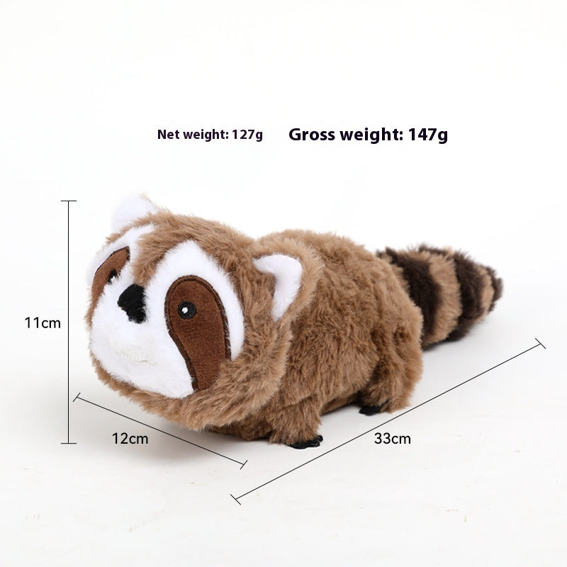 HKM-4171965 Coati Plush Pet Toy with Flapping Sound - Three Modes