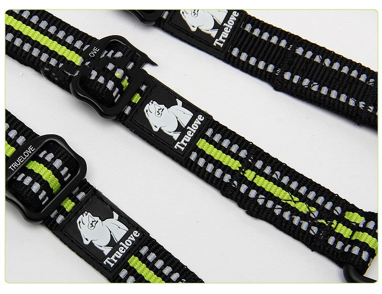 HKM-4172093 Double-Headed Nylon Dog Leash for Outdoor Use - Multiple Sizes Available