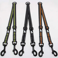 HKM-4172093 Double-Headed Nylon Dog Leash for Outdoor Use - Multiple Sizes Available