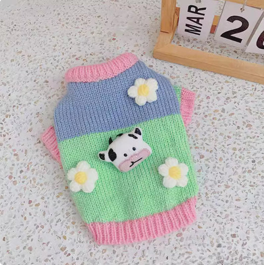 HKM-4172861 Cozy Blended Fabric Dog Sweater for Autumn and Winter Wear