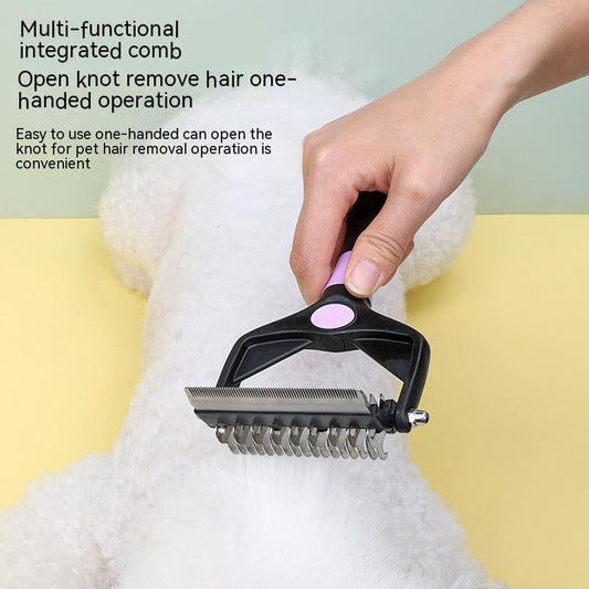 HKM-4173885 Folding Pet Comb for Easy Knot and Hair Removal - Suitable for Dogs and Cats