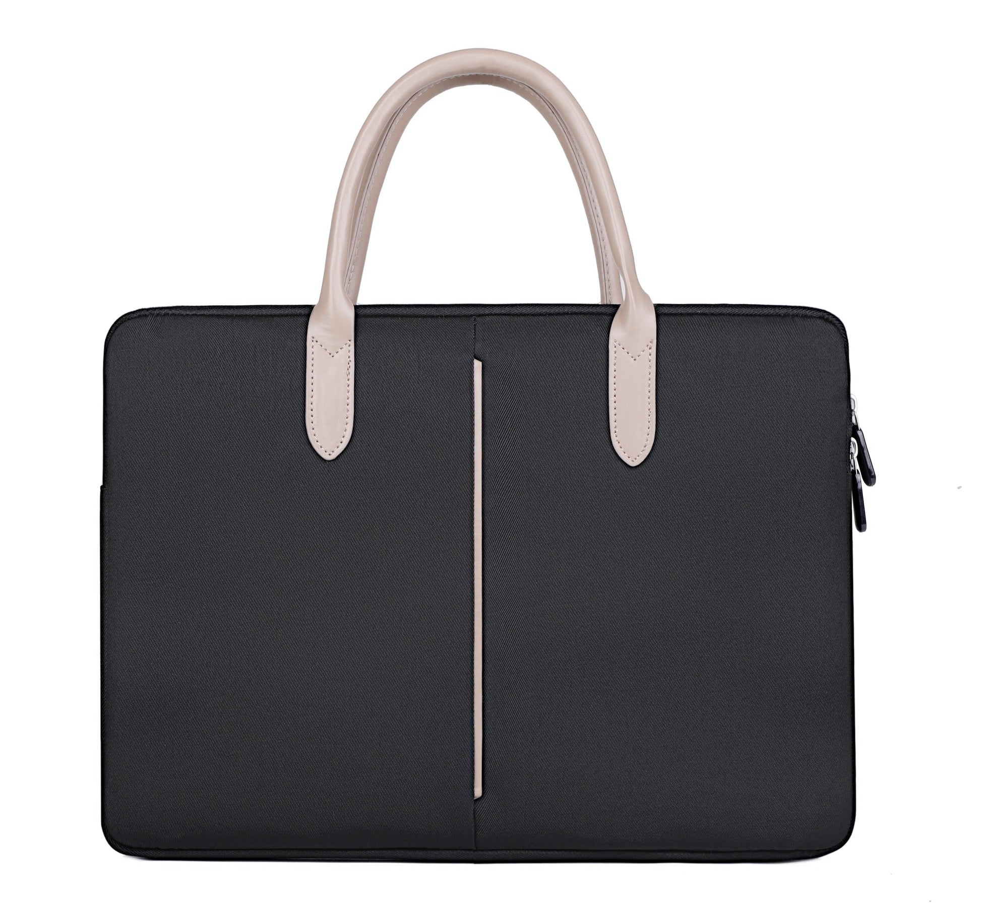 HKM-417427 Transparent PVC Document Tote Bag with Black Logo for Women’s Laptops