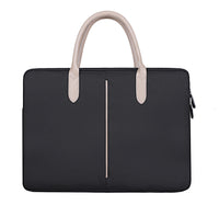 HKM-417427 Transparent PVC Document Tote Bag with Black Logo for Women’s Laptops