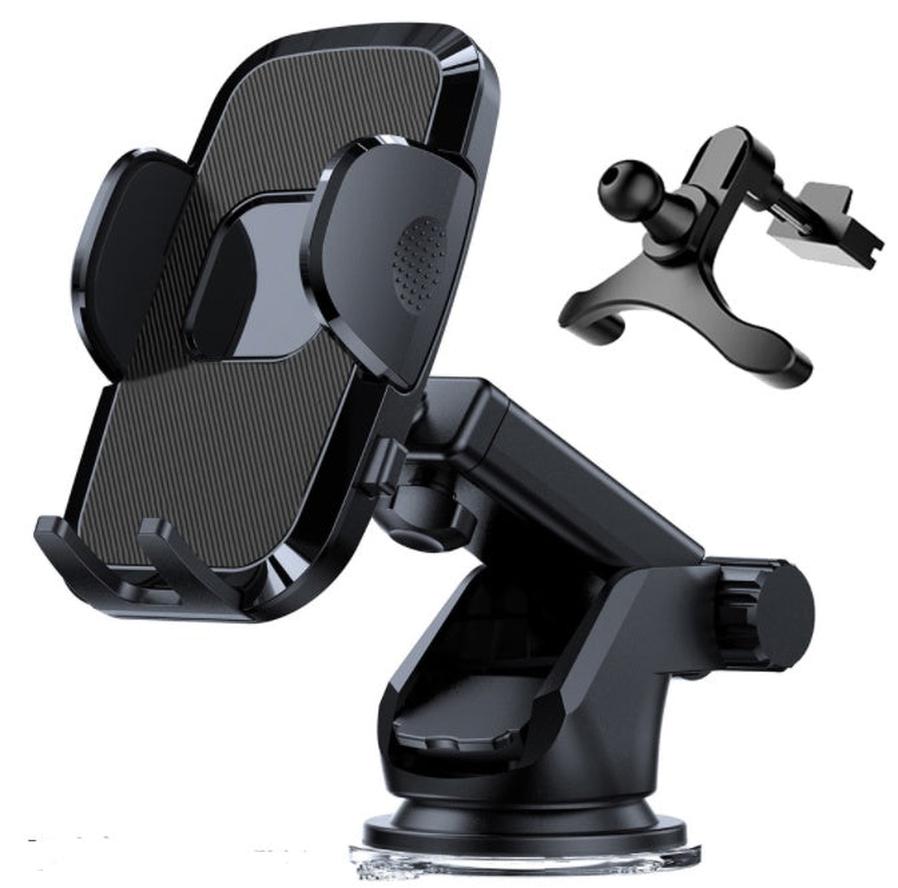 HKM-417427 Universal Car Suction Cup Mobile Phone Holder with Multiple Mounting Options