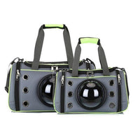 HKM-4174525 Portable Pet Space Capsule Carrier - Durable Oxford Fiber with Breathable Mesh for Cats and Small Dogs