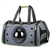 HKM-4174525 Portable Pet Space Capsule Carrier - Durable Oxford Fiber with Breathable Mesh for Cats and Small Dogs