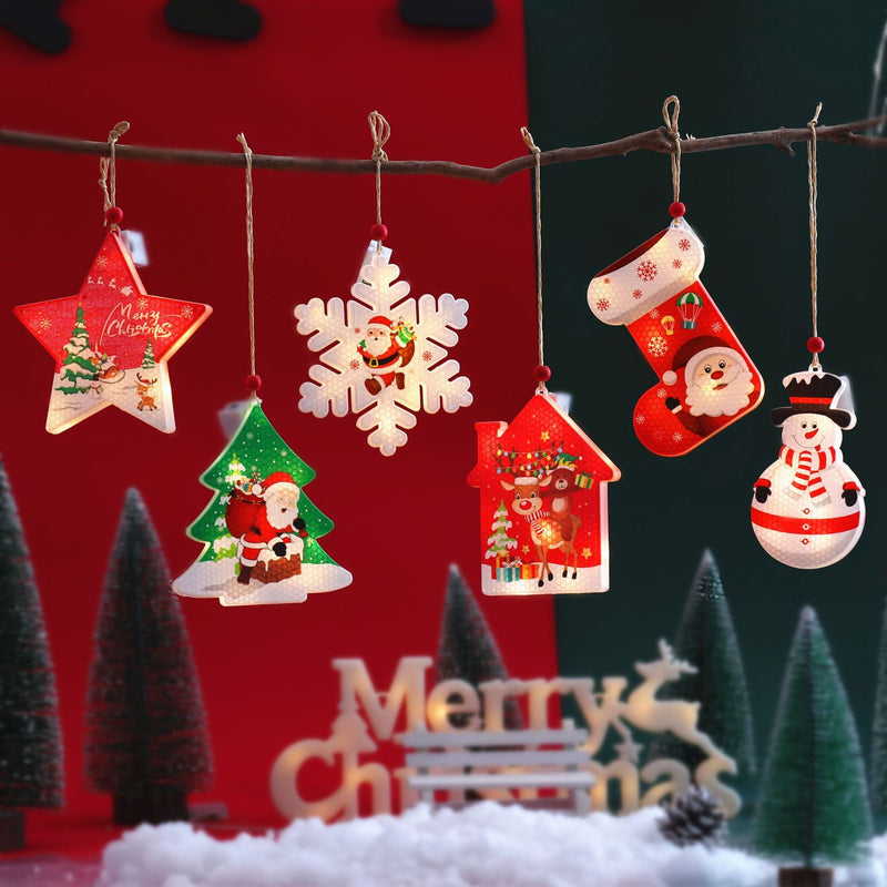 HKM-417491 Creative LED Christmas Decoration Lights with Dimmer and 6 Pattern Options