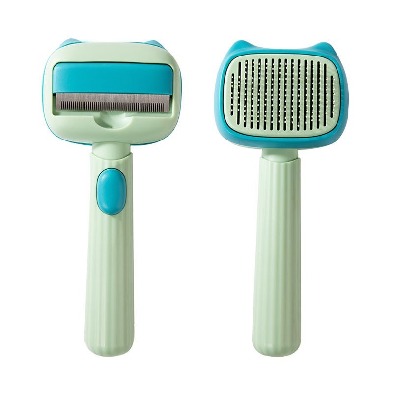 HKM-4175549 Dog and Cat Grooming Brush with De-Shedding and Dematting Features for Effective Undercoat Care