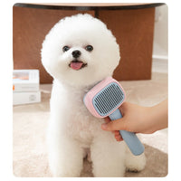 HKM-4175549 Dog and Cat Grooming Brush with De-Shedding and Dematting Features for Effective Undercoat Care