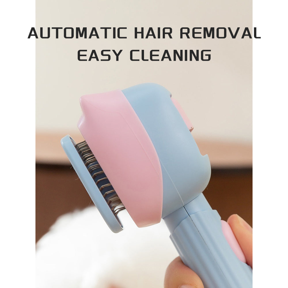 HKM-4175549 Dog and Cat Grooming Brush with De-Shedding and Dematting Features for Effective Undercoat Care