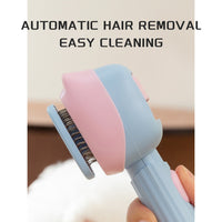 HKM-4175549 Dog and Cat Grooming Brush with De-Shedding and Dematting Features for Effective Undercoat Care