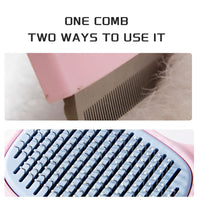 HKM-4175549 Dog and Cat Grooming Brush with De-Shedding and Dematting Features for Effective Undercoat Care
