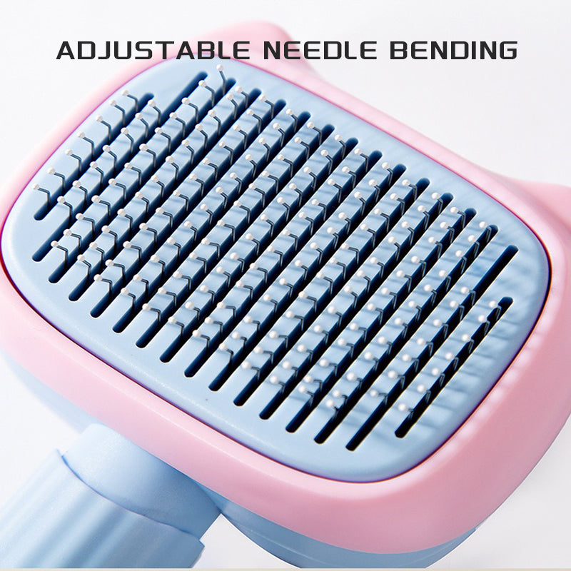 HKM-4175549 Dog and Cat Grooming Brush with De-Shedding and Dematting Features for Effective Undercoat Care