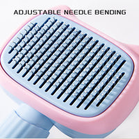 HKM-4175549 Dog and Cat Grooming Brush with De-Shedding and Dematting Features for Effective Undercoat Care