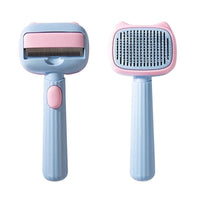 HKM-4175549 Dog and Cat Grooming Brush with De-Shedding and Dematting Features for Effective Undercoat Care
